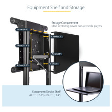 StarTech.com MBLTVSTNDEC TV mount / stand