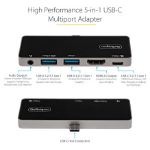 StarTech.com DKT30ICHPD laptop dock / port replicator