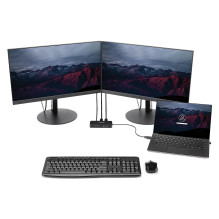 StarTech.com USBA2DPGB laptop dock / port replicator