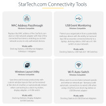 „StarTech.com 115B-USBC-MULTIPORT“ nešiojamųjų kompiuterių dokas / prievadų replikatorius