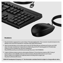 HP 225 Wired Mouse and Combo G2 keyboard HP 225 Wired Mouse and Combo G2 keyboard
