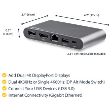 StarTech.com DK30C2DAGPD laptop dock / port replicator