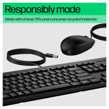 HP 225 laidinė pelė ir „Combo G2“ klaviatūra