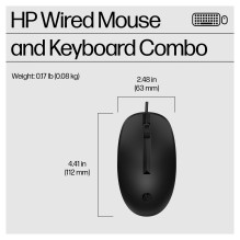 HP 225 laidinė pelė ir „Combo G2“ klaviatūra