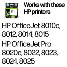 HP 912XL didelės talpos juodas rašalas HP 912XL didelės talpos juodas rašalas