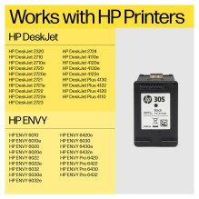 HP 305 trijų spalvų originali rašalo kasetė HP 305 trijų spalvų originali rašalo kasetė