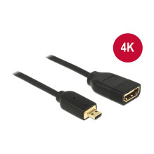 „DeLOCK“ 0,2 m HDMI-A / HDMI Micro-D HDMI kabelis „DeLOCK“ 0,2 m HDMI-A / HDMI Micro-D HDMI kabelis