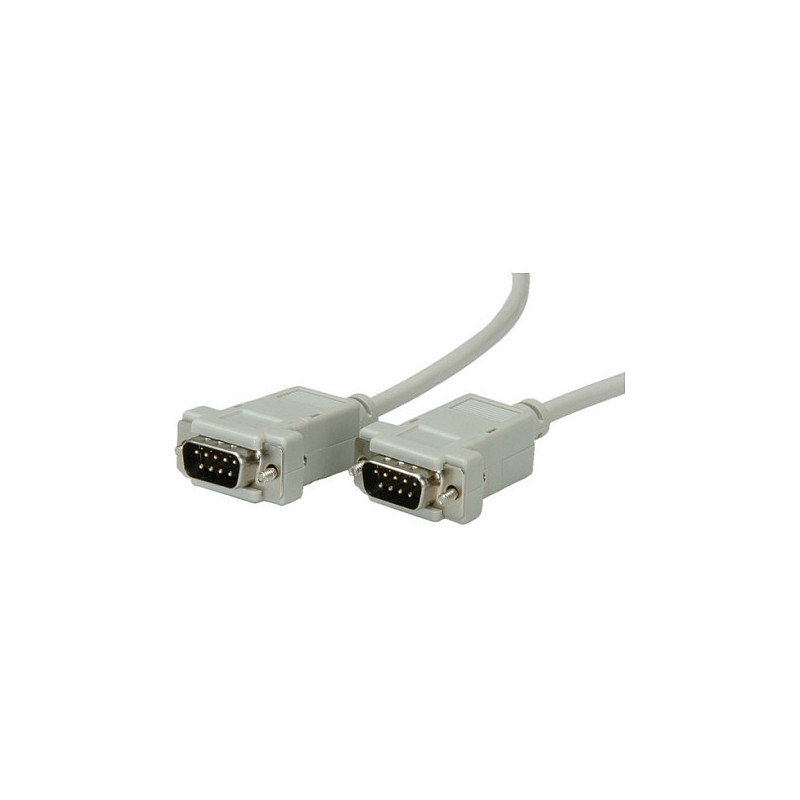 VALUE RS232 kabelis, DB9 M - M 1,8 m nuoseklusis kabelis