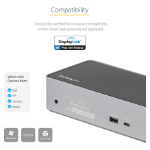 StarTech.com DK31C4DPPDUE laptop dock / port replicator