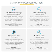 StarTech.com DK31C4DPPDUE laptop dock / port replicator