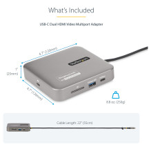 StarTech.com 102B-USBC-MULTIPORT laptop dock / port replicator