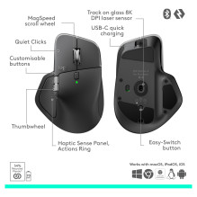 „Logitech MX Master 4“ pelė verslui „Logitech MX Master 4“ pelė verslui