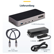 „StarTech.com 116E-USBC-DOCK“ nešiojamojo kompiuterio dokas / prievadų replikatorius