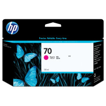 HP 70 130 ml rausvos...