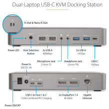 StarTech.com 129UE-USBC-KVM-DOCK KVM switch