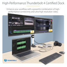 StarTech.com 132UE-TB4USB4DOCK laptop dock / port replicator