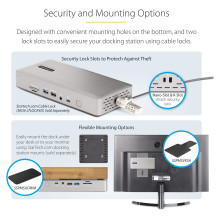 StarTech.com 132UE-TB4USB4DOCK laptop dock / port replicator