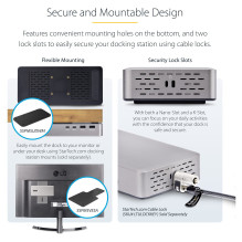 „StarTech.com 155UE-USB4-DOCK“ nešiojamojo kompiuterio dokas / prievadų replikatorius