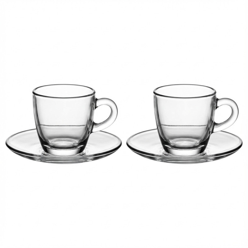 Bialetti moka cups set glass ISTITUZIONALE 2 cups