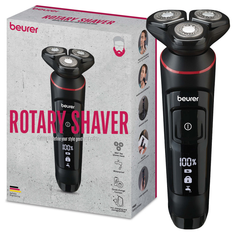Beurer MN8X Rotary Shaver Black