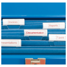 DYMO D1 Standard - Red on White - 12mm label-making tape DYMO D1 Standard - Red on White - 12mm label-making tape