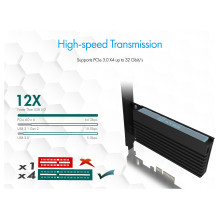 ICY BOX IB-PCI214M2-HSL interface cards / adapter ICY BOX IB-PCI214M2-HSL interface cards / adapter