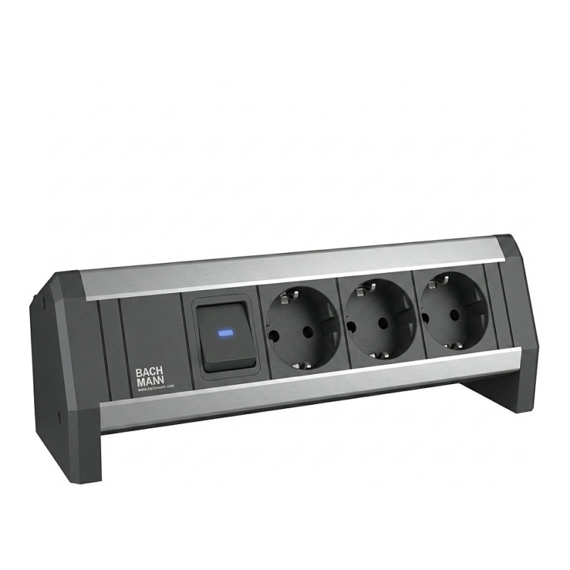 BACHMANN DESK 2 3xCEE7 / 3 1xUSB charger 1x CM
