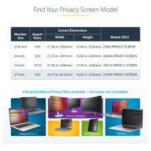 StarTech.com 2769A-PRIVACY-SCREEN display privacy filter StarTech.com 2769A-PRIVACY-SCREEN display privacy filter