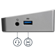 StarTech.com USB3DOCKH2DP laptop dock / port replicator