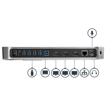 StarTech.com USB3DOCKH2DP laptop dock / port replicator