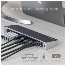 StarTech.com USB3DOCKH2DP laptop dock / port replicator