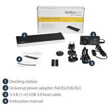 StarTech.com USB3DOCKH2DP laptop dock / port replicator