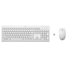 HP Wireless Keyboard and Mouse 230 White German HP Wireless Keyboard and Mouse 230 White German