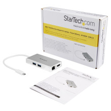 „StarTech.com“ DKT30CHPDW nešiojamojo kompiuterio dokas / prievadų replikatorius