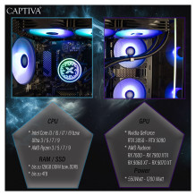 CAPTIVA PC Highend Gaming R90-031 (Ryzen 7 5700X / RTX5070 12GB GDDR7 / SSD 1TB / 32GB / WLAN / Windows 11 Home 64-bit) CAPTIVA PC Highend Gaming R90-031 (Ryzen 7 5700X / RTX5070 12GB GDDR7 / SSD 1TB / 32GB / WLAN / Windows 11 Home 64-bit)