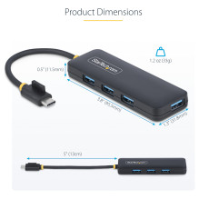 „StarTech.com“ H5C4A-USB-HUB sąsajos šakotuvas