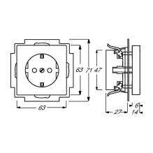 Busch-Jaeger 2013-0-5245 socket-outlet Busch-Jaeger 2013-0-5245 socket-outlet