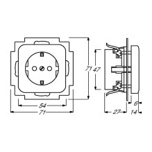 Busch-Jaeger 2011-0-1318 socket-outlet Busch-Jaeger 2011-0-1318 socket-outlet