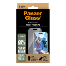 PanzerGlass ® Screen Protector iPhone 16 Pro, Classic Fit