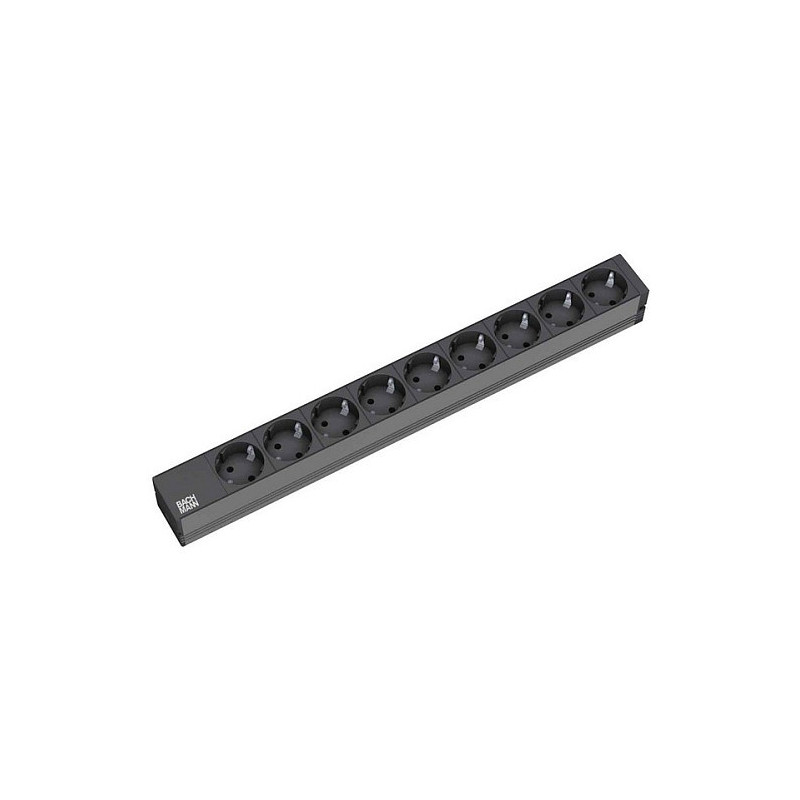 Bachmann 9x Schuko, 2m power extension