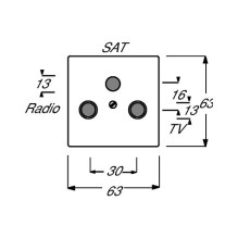 Busch-Jaeger 1743-84 wall plate / switch cover
