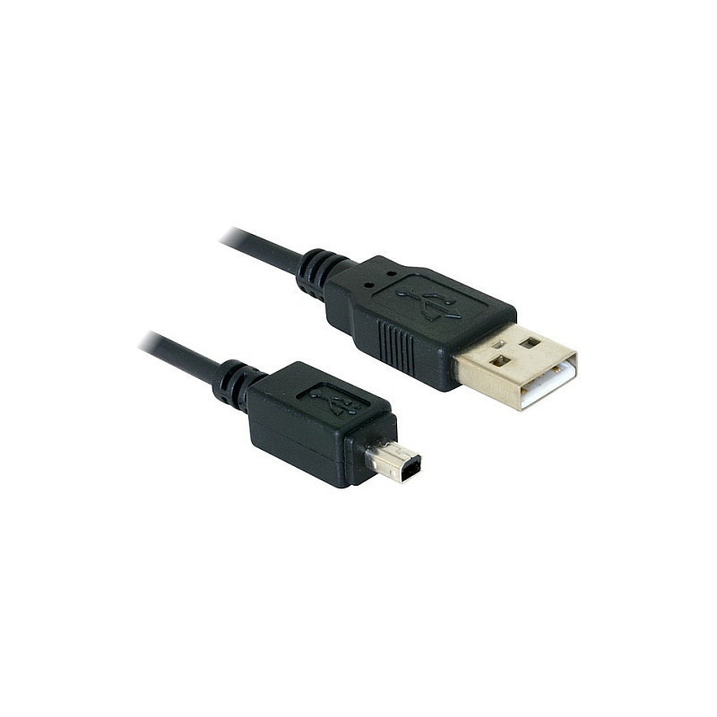 „DeLOCK“ kameros kabelis USB-B mini 4 kontaktų USB-A 1,5 m kištukas-kištukas USB kabelis