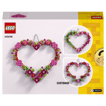 LEGO ikoniškas širdies ornamentas