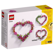 LEGO ikoniškas širdies ornamentas