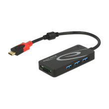 DeLOCK šakotuvas USB 3.0 USB Type-C 3 prievadų išorinis DeLOCK šakotuvas USB 3.0 USB Type-C 3 prievadų išorinis