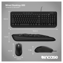 Incase Designed by Microsoft Wired Desktop 600 keyboard