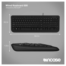 „Incase“ sukurta „Microsoft Wired 600“ klaviatūra „Incase“ sukurta „Microsoft Wired 600“ klaviatūra