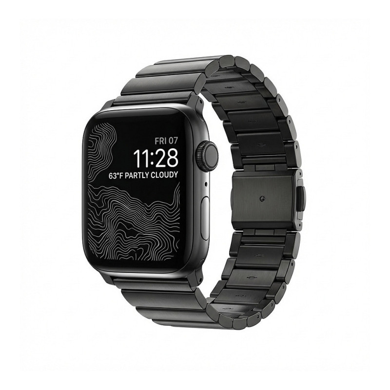 Nomad Strap Stainless Steel Graphite black V2 42 / 44 / 45 / 49mm