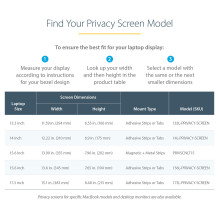 StarTech.com 133L-PRIVACY-SCREEN display privacy filter