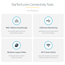„StarTech.com“ TB3CDK2DHUE nešiojamojo kompiuterio dokas / prievadų replikatorius